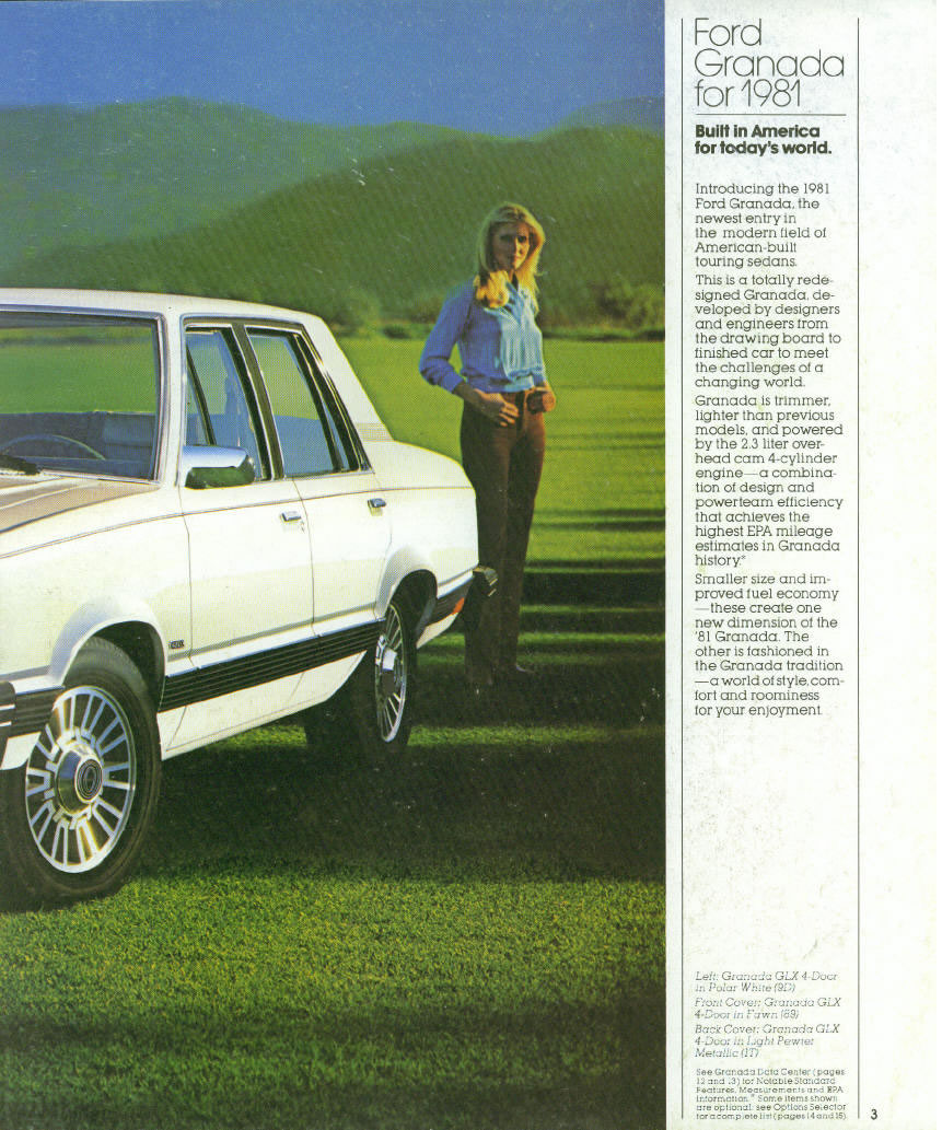 1981 Ford Granada Brochure Page 7